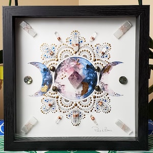 Enlightenment Crystal Art — Conscious Creation Co., Shop Framed Crystal  Grids, Sacred Space Design