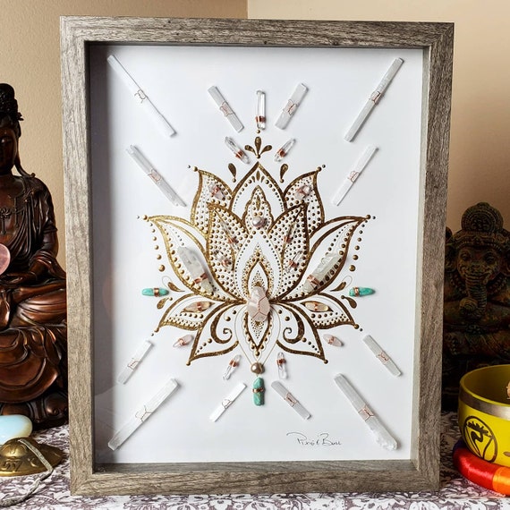 Crystal art framed crystal art framed crystal grid crystal Etsy