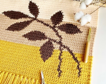 Crochet Pattern | The Autumn Ivy Wall Hanging | Wall Hanging Crochet Pattern | Crochet Plant Pattern | Instant Download | Modern Crochet
