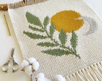 Crochet Pattern | The Ferns In The Valley Wall Hanging | Crochet Wall Hanging Pattern | Instant Download | PDF