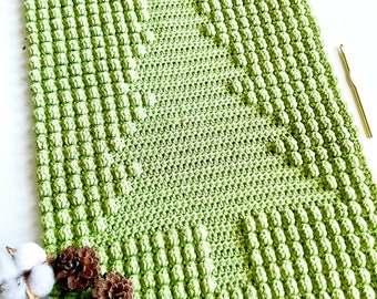 Crochet Pattern | A Very Bobble Christmas Wall Hanging | Wall Hanging Crochet Pattern | Christmas Tree Crochet Pattern |  Instant Download