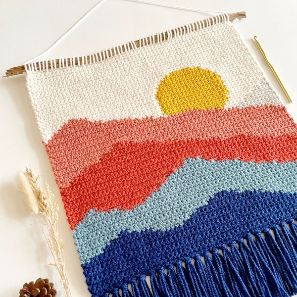 Crochet Wall Hanging Etsy