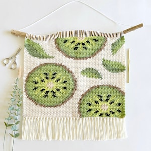 Crochet Pattern | The Kiwi Tree Wall Hanging | Wall Hanging Crochet Pattern | Kiwi Crochet Pattern | Instant Download | PDF