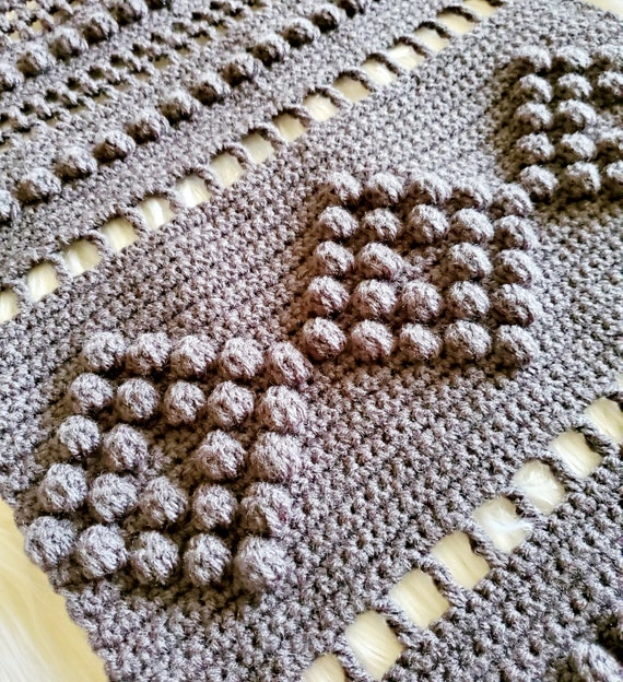 Diamond bobble crochet pattern sale