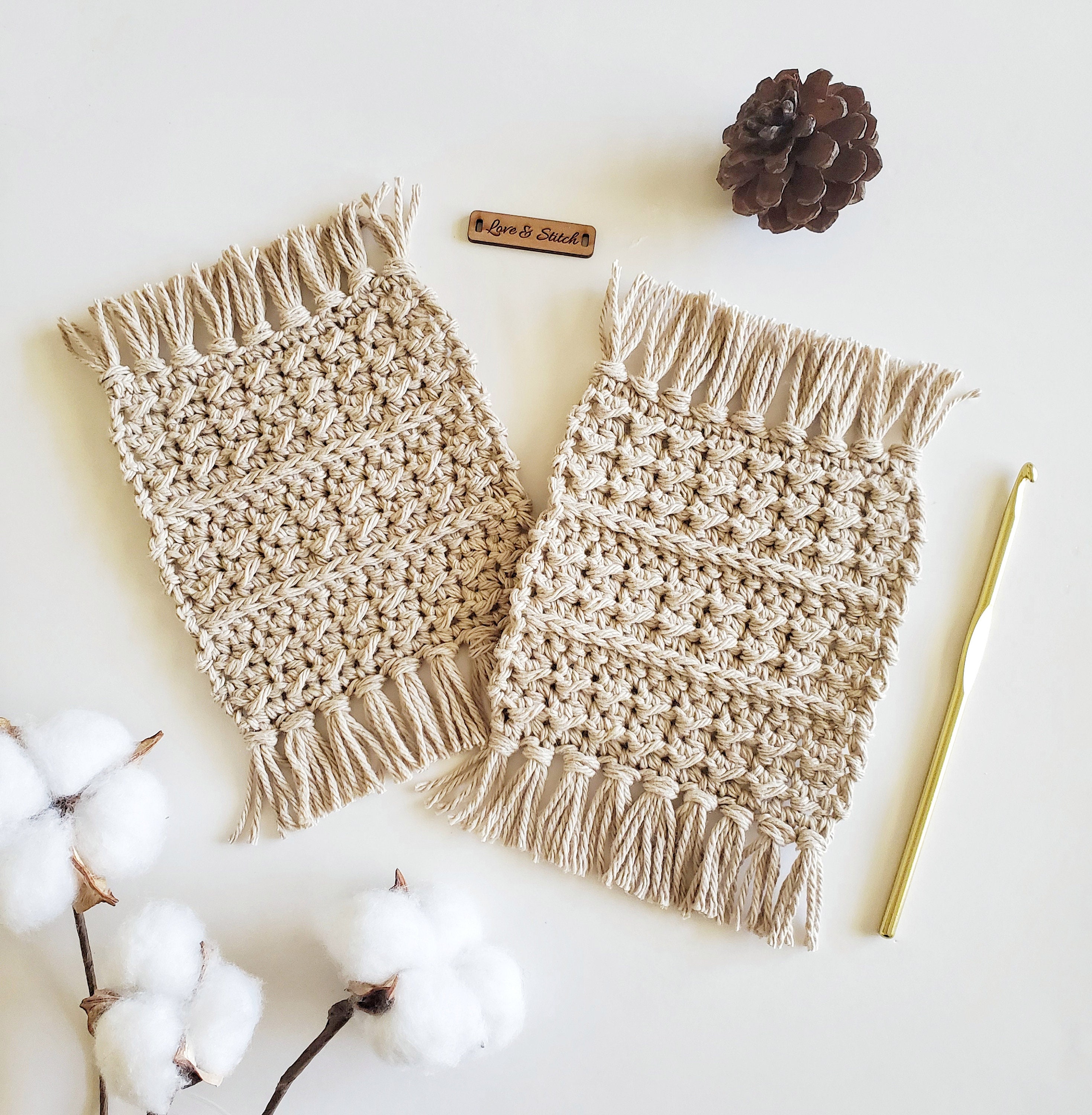 37 Mug Rug Crochet Patterns: Enhance Your Coffee Breaks in Style! 36 Crochet Pattern The Addison Mug Rug Crochet Mug Rug