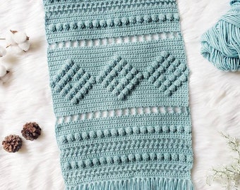 Patrón de ganchillo para colgar en la pared con diseño de rombos / Patrón de ganchillo para colgar en la pared estilo boho / Decoración del hogar DIY / Ganchillo boho chic / Patrón de ganchillo