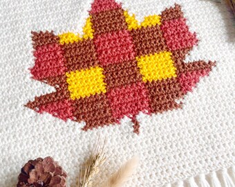 Crochet Pattern | The First Sign of Fall Wall Hanging | Wall Hanging Crochet Pattern | Tapestry Crochet | Fall Crochet Pattern | PDF
