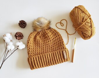 Crochet Pattern | The Allison Beanie | Crochet Double Brim Beanie Pattern | Crochet Beanie Pattern | Instant Download | Crochet Pattern PDF