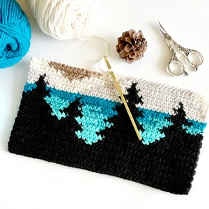 Crochet Pattern The Mini Mountainside Wall Hanging Mountain Wall Hanging Pattern Crochet Wall Hanging Pattern Instant Download PDF image 4