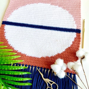 Crochet Pattern | The Celestial Wall Hanging | Wall Hanging Crochet Pattern | Retro Wall Art | Geometric Wall Decor | Instant Download | PDF