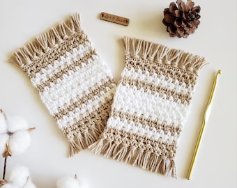 Crochet Pattern | The Caroline Mug Rug | Crochet Mug Rug Pattern | Crochet Coaster Pattern | Handmade Home Decor | Instant Download | PDF