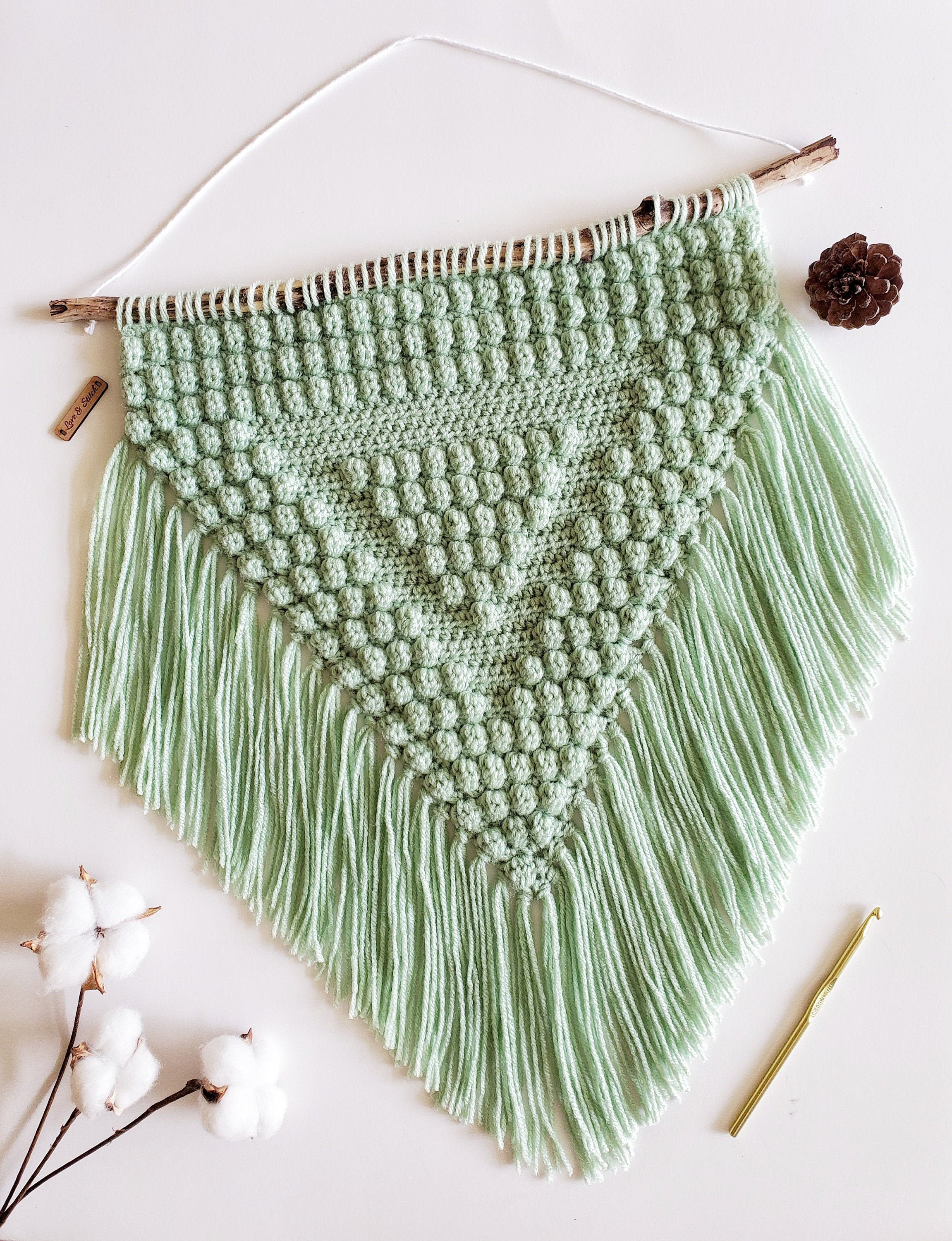 40 Boho Crochet Patterns: Unleash Your Creativity with Trendy Designs 26 Crochet Pattern The Ada Wall Hanging Crochet Wall Hanging