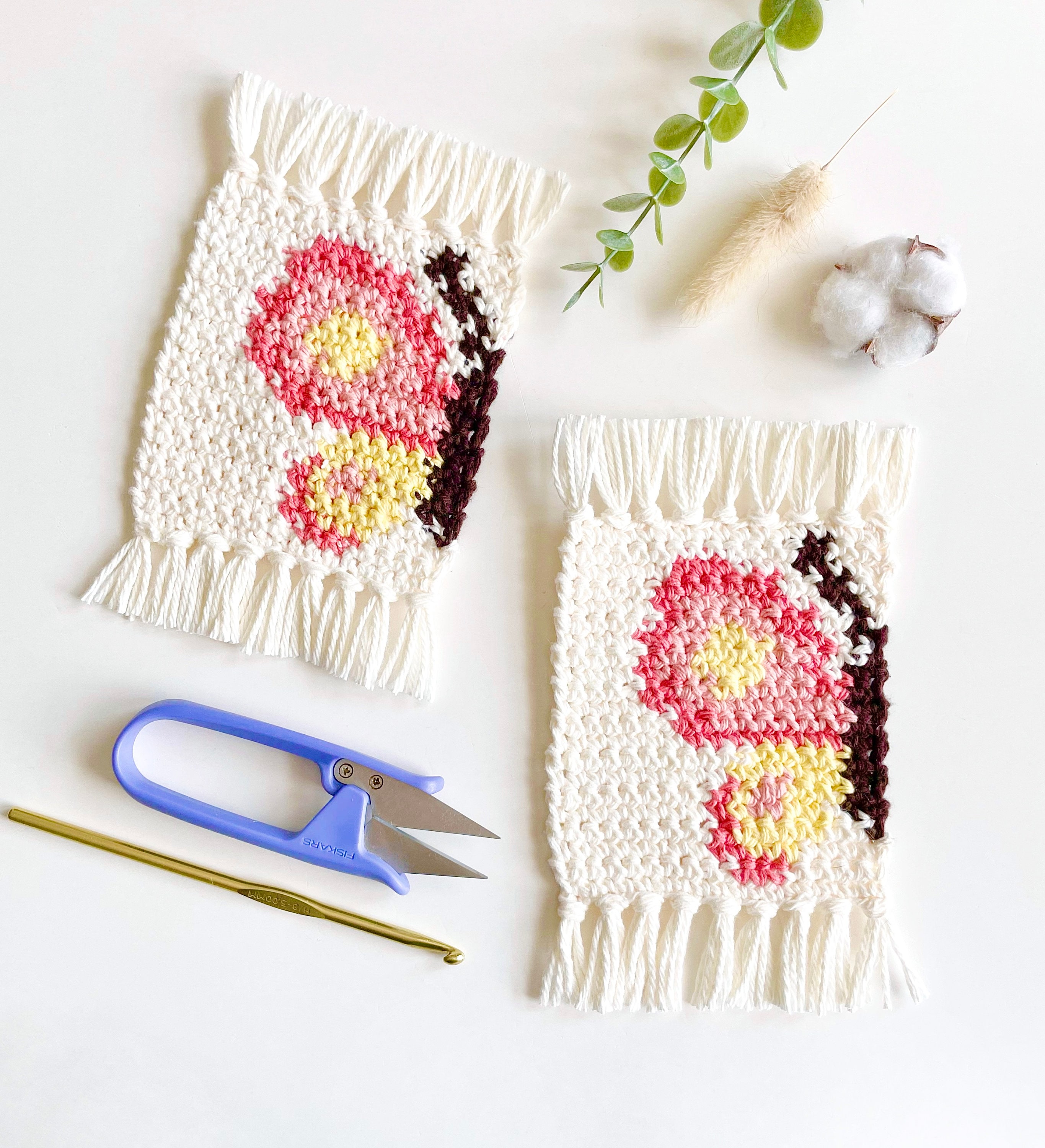 37 Mug Rug Crochet Patterns: Enhance Your Coffee Breaks in Style! 12 Crochet Pattern The Butterfly Wings Mug Rug Crochet Mug
