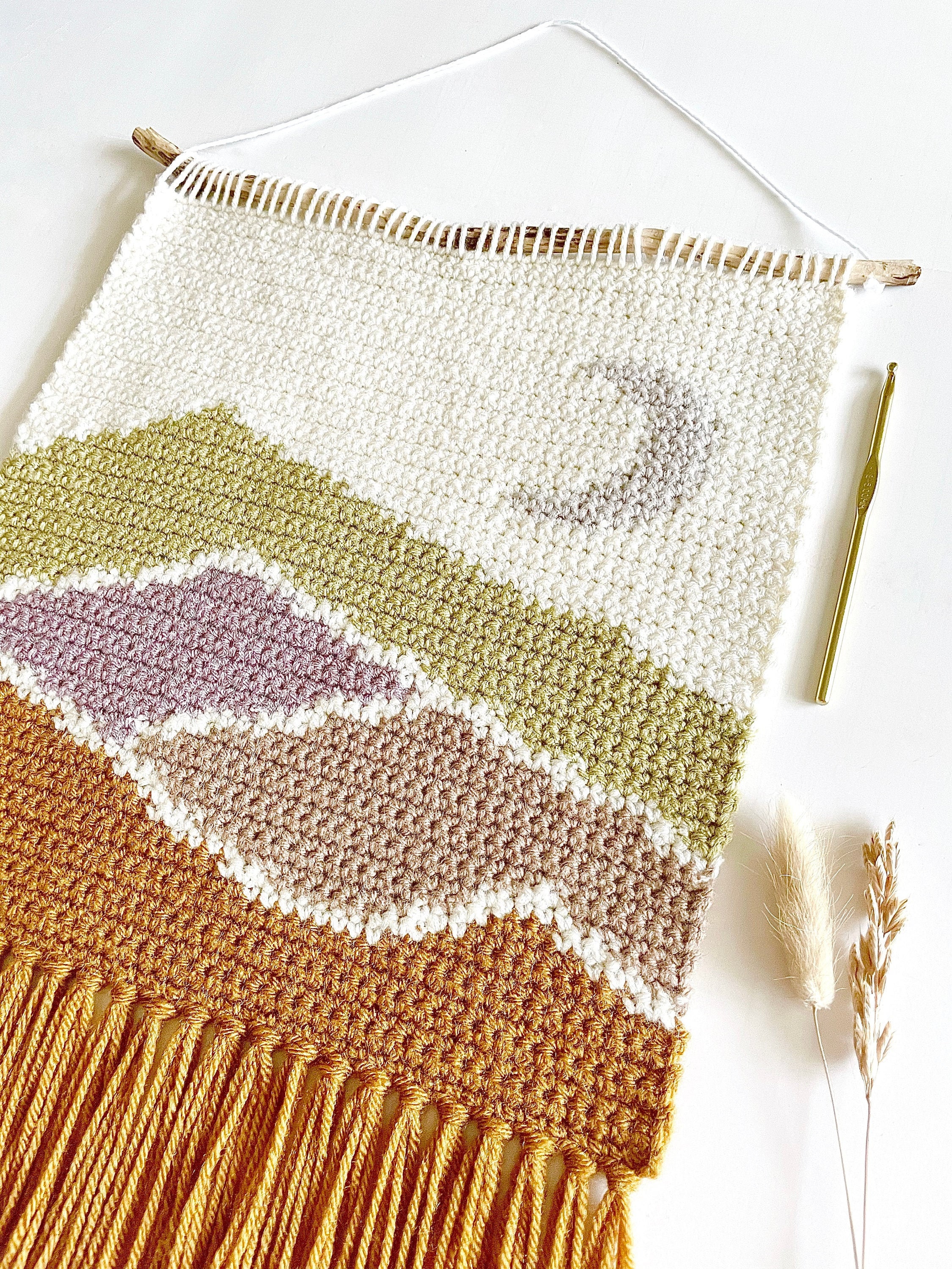 31 Framed Crochet Wall Art Patterns for Stylish, Handmade Decor 5 Crochet Pattern The Mini Moon Ridge Wall Hanging Moon