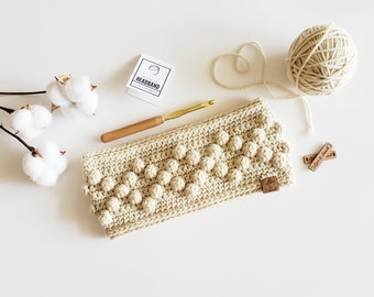 Crochet Pattern | The Genevieve Headband | Crochet Headband Pattern | Crochet Earwarmer Pattern | Crochet Bobble Stitch Pattern | PDF