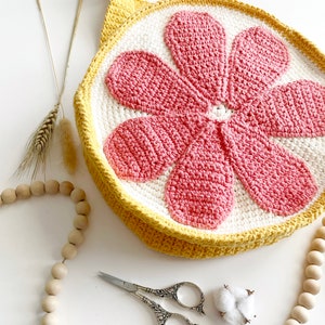 Crochet Pattern The Grapefruit Festival Bag Crochet Pattern Crochet Bag Crochet Purse Crochet Festival Pattern Instant Download image 3