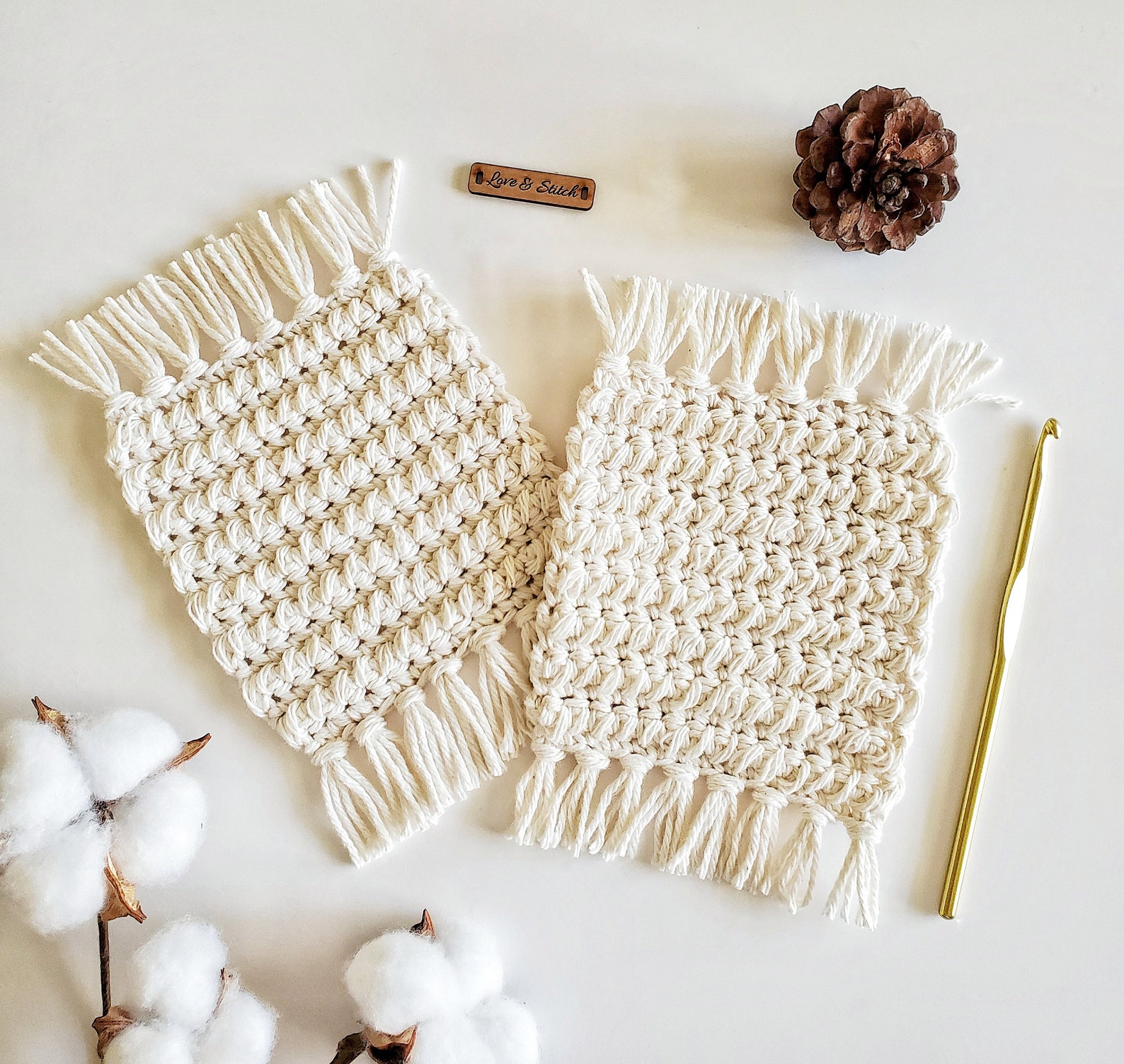 Crochet Pattern the Madison Mug Rug Crochet Mug Rug Etsy