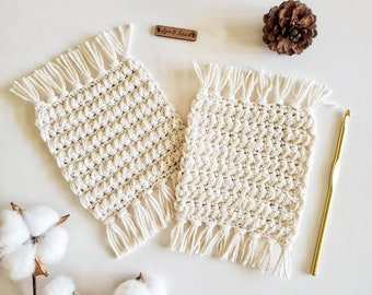 Crochet Pattern | The Madison Mug Rug | Crochet Mug Rug Pattern | Crochet Coaster Pattern | Handmade Home Decor | Instant Download | PDF |