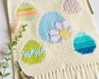 Crochet Pattern | The Easter Egg Hunt Wall Hanging | Wall Hanging Crochet Pattern | Easter Crochet Pattern | Instant Download | PDF