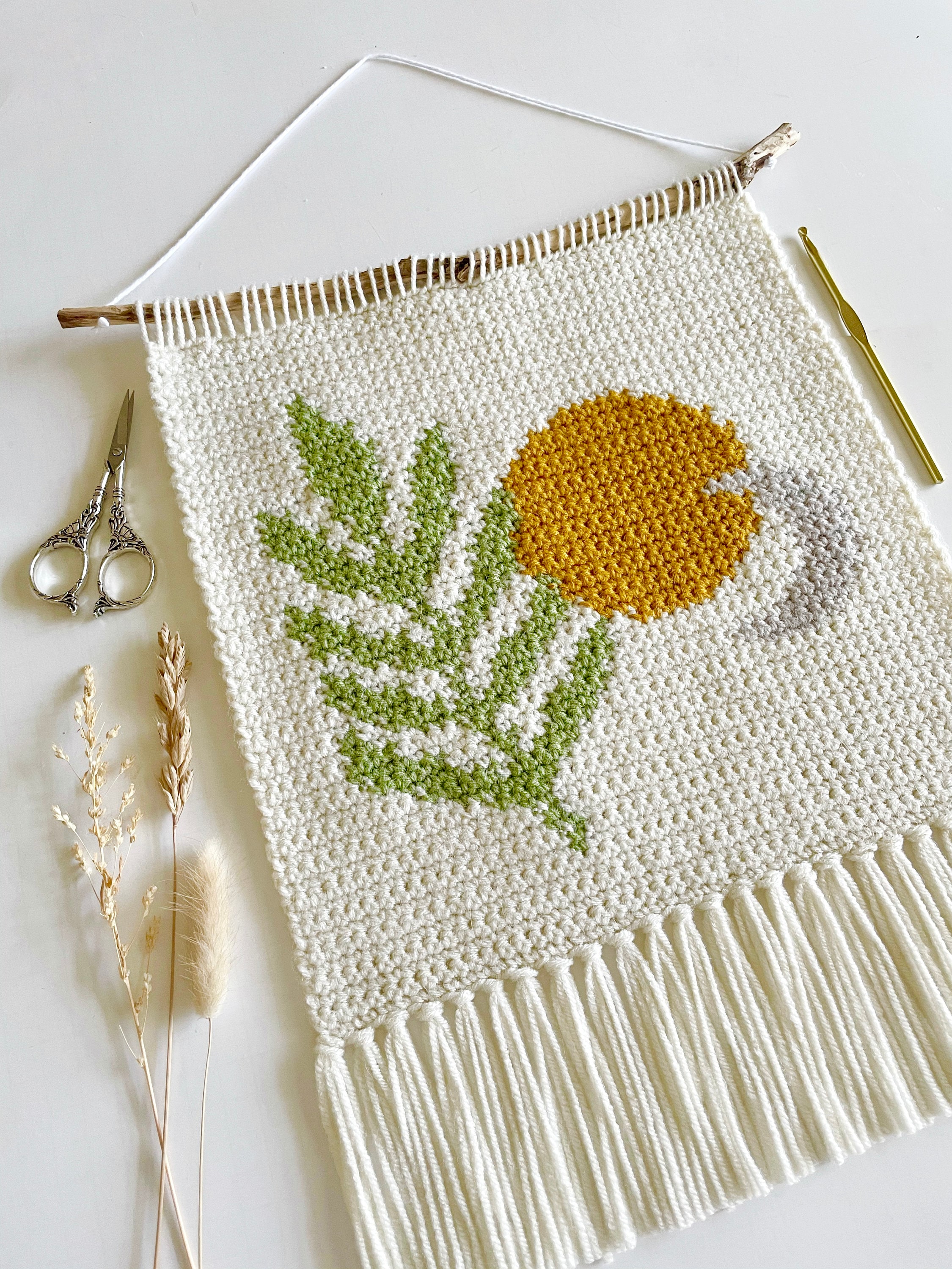 31 Framed Crochet Wall Art Patterns for Stylish, Handmade Decor 6 Crochet Pattern The Mini Ferns in the Valley Wall Hanging