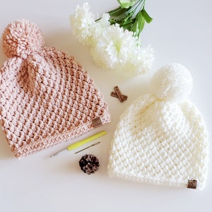 Crochet Pattern | The Jenna Beanie | Crochet Hat Pattern | Crochet Beanie Pattern | Instant Download | PDF Pattern