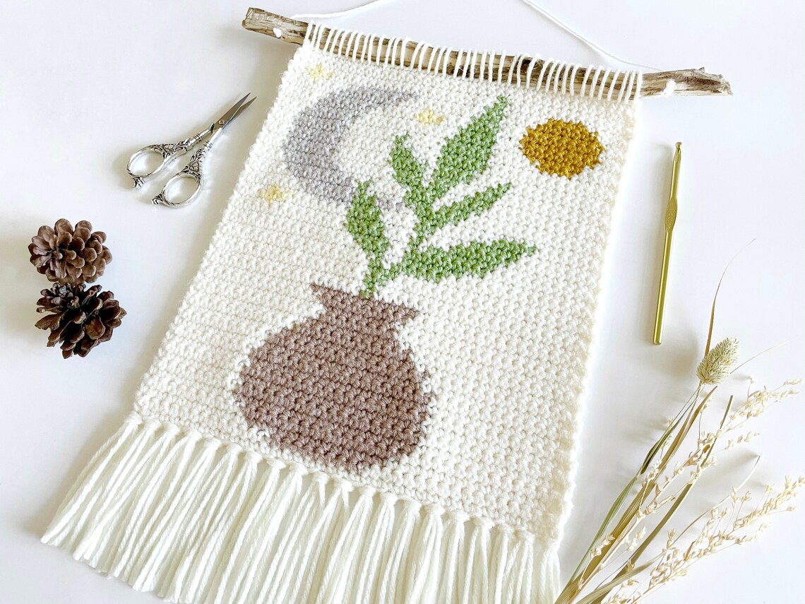 Crochet Pattern the Oh so Boho Wall Hanging Crochet Wall Etsy