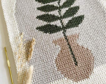 Crochet Pattern | The Fern in the Window Wall Hanging | Wall Hanging Crochet Pattern | Crochet Plant Pattern | Instant Download | PDF