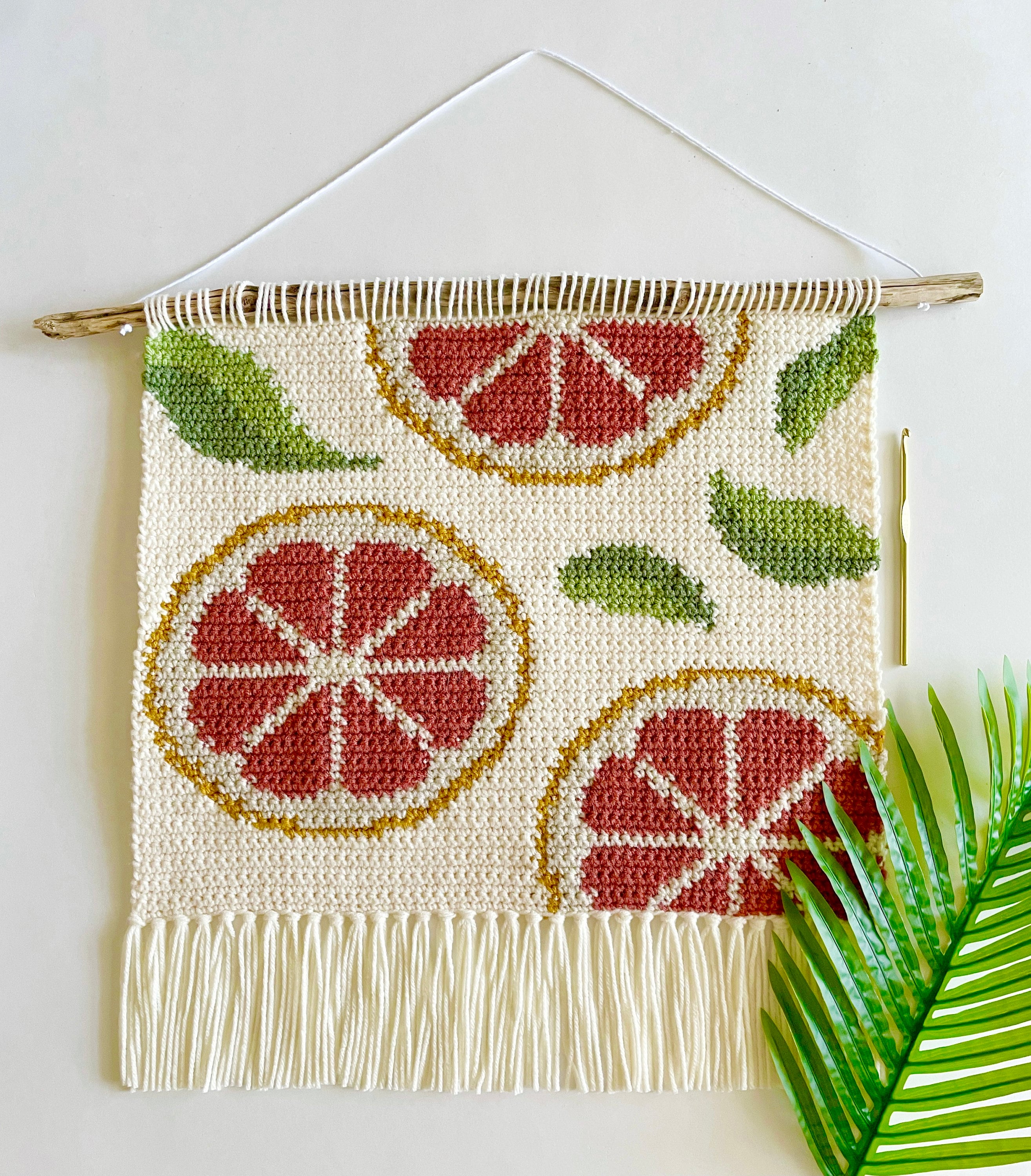 31 Framed Crochet Wall Art Patterns for Stylish, Handmade Decor 7 Crochet Pattern The Through The Grapefruit Trees Wall