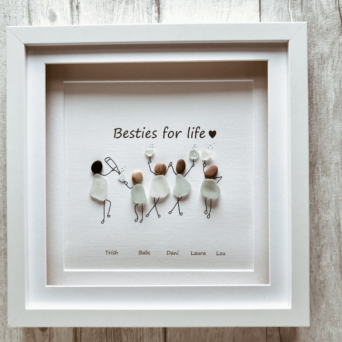 Pebble Art best Friends Gift Group Friendship Gift Cornish Etsy
