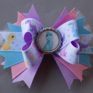 Dinosaur Bow, Dinosaur Birthday Bow, Dinosaur Hair Bow, Dinosaur Party, Dinosaur Birthday, Girl Dinosaur Party, Dinosaur