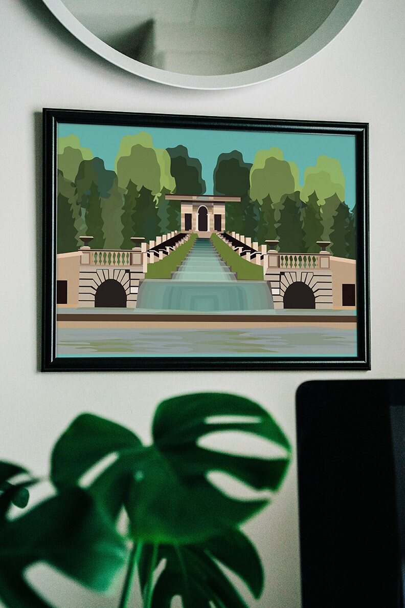 Malcolm X Park 11x17 map print Washington DC map print Meridian Hill Prints Art & Collectibles