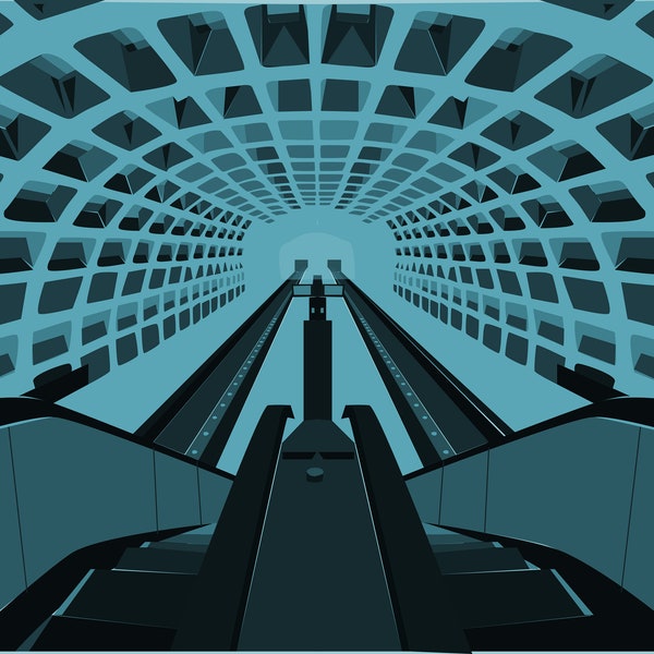 Washington D.C. Metro Stop Art Print