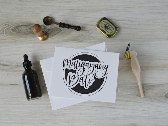 Maligayang Bati Joyeux Anniversaire Filipino alog Pinoy Etsy
