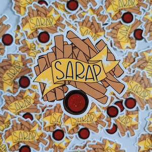 Sarap Lumpia Matt Vinyl Die Cut Aufkleber, Philippinisches Essen, Fillippina, Pinoy Humor