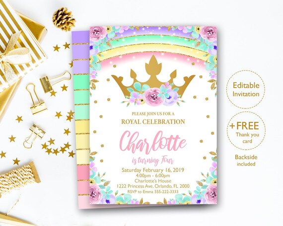 Princess Invitation Mesi Rsd7 Org