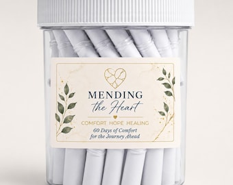 Mending the Heart Bereavement Jar | Sympathy Gift for Loss of Loved One | Grief Support | Memorial | Comfort & Healing | Bereavement