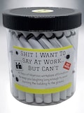 Funny Work Affirmation Jar - Shit I Want to Say at Work But Cant -Office Humor - Stress Relief - Coworker Gag Gift - 60 Hilarious Quotes