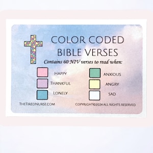 NEW Color-coded Bible Verses Affirmation Jar 60 Scrolls in Pastel ...