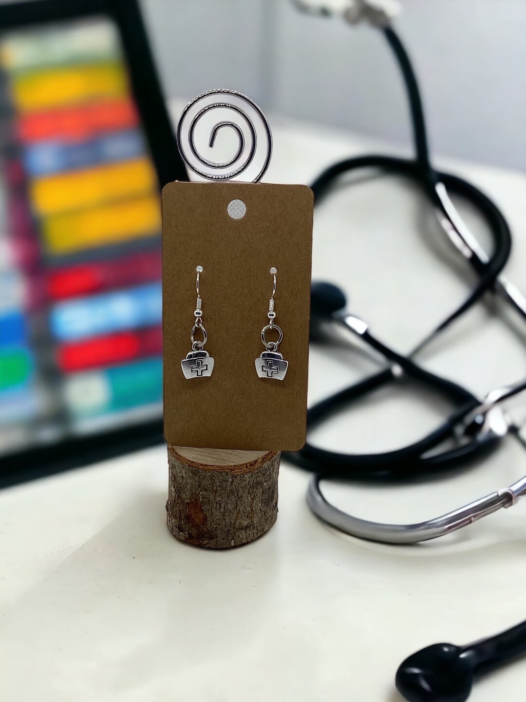 Nursing Hat Silver Dangle Earrings Perfect Gift for Nurses and Nursing