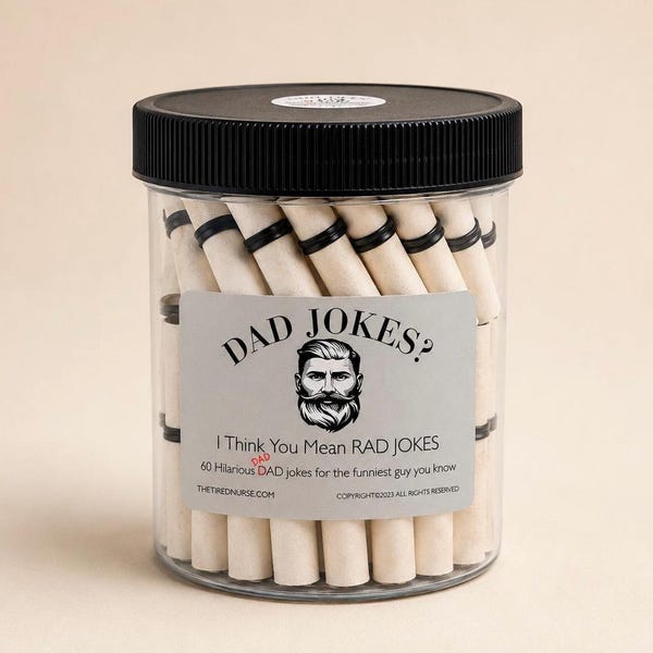 Dad Jokes? I Think You Mean RAD Jokes – Funny Dad Gift | 60 Days of Corny, Silly Humor | Unique Father’s Day Gift: Dad, Bonus Dad, Grandpa