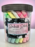 Badass Bitch Daily Affirmation Jar-60 Days of Empowerment & Confidence-Ass-Kicking Uplifting Quotes for Strong Women- Fun Gift for Women