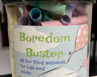 SALE-Kids Activity Jar: Boredom Buster Activity Jar - 60 Days of Fun Filled Activities and Adventures for Kids and Adults