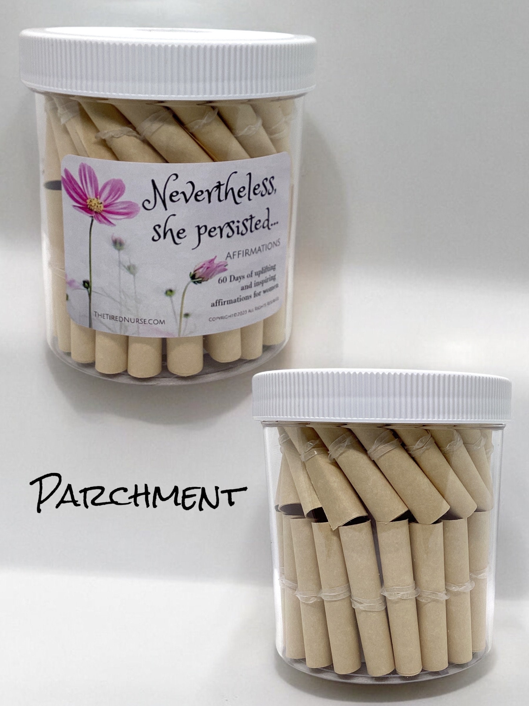 Nevertheless, She Persisted Affirmation Jar- Inspiration, Motivation, Uplifting Gift for All Women, Teenage Girls, Confidence Builder