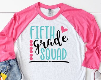 Fünfte Klasse SVG, 5. Klasse Svg, Fünfte Klasse Lehrer, zurück zur Schule SVG, Lehrer Svg, Dxf, Png Eps, Schneiden Datei, Cricut, Silhouette,