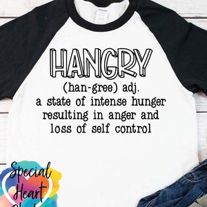 Hangry SVG, funny quote SVG, hungry anger funny & sarcastic dxf, eps, png files, cutting file, Cricut, Silhouette Cut file