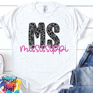 Mississippi SVG, Mississippi Mandala SVG, dxf, eps, png file, Mississippi MS State Cutting file for Cricut and Silhouette,