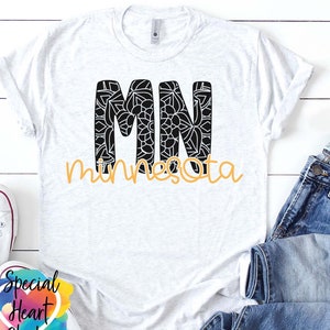 Minnesota SVG, Minnesota Mandala SVG, dxf, eps, png file, Minnesota MN State Cutting file for Cricut and Silhouette,