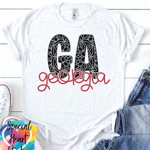 Georgia SVG, Georgia Mandala SVG, dxf, eps, png file, Georgia GA State Cutting file for Cricut and Silhouette,