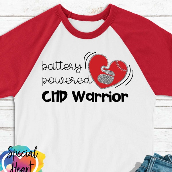 Battery Powered CHD Warrior SVG, Pacemaker svg, cardiac kids dxf, png eps, cutting file, Cricut, Silhouette,