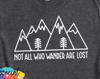 Not all who wander are lost  SVG, hand lettered Travel  svg, Vacation  SVG, dxf, eps, png files, cutting file, Cricut, Silhouette Cut file